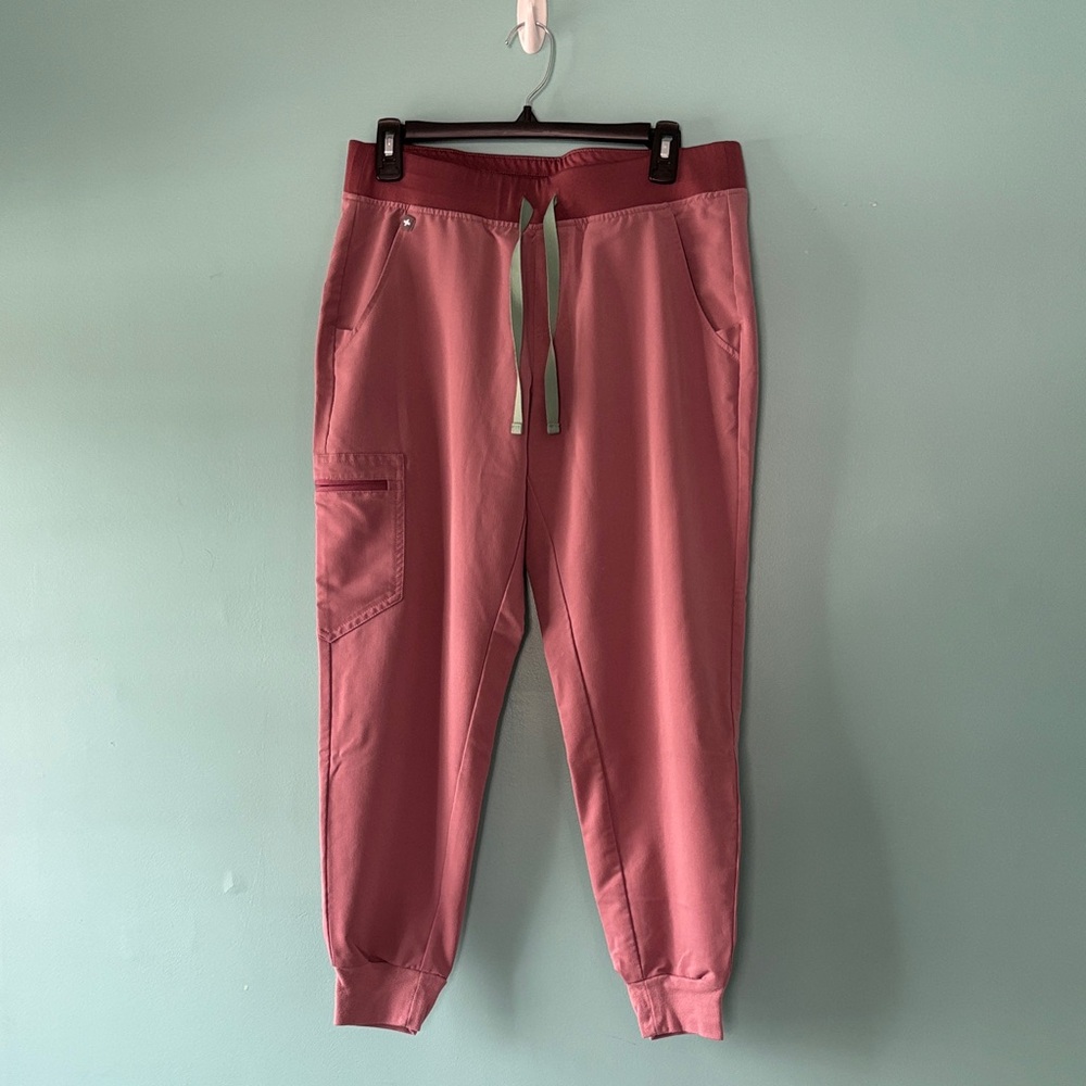 Figs Pink technical collection scrub pants